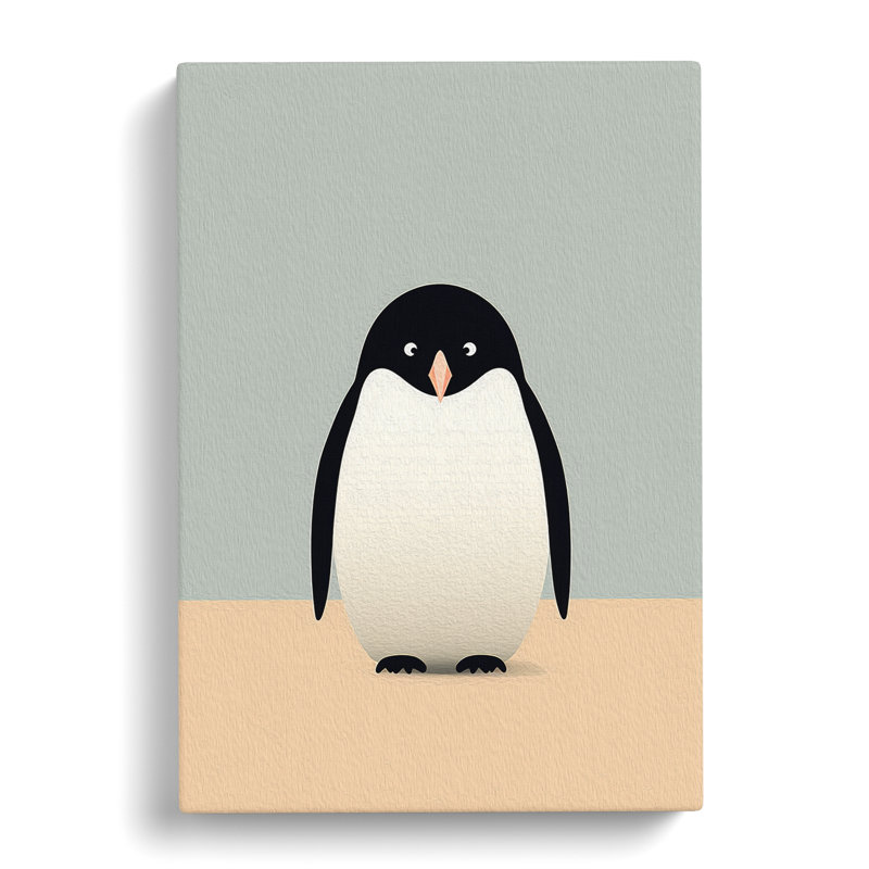 Penguin Minimalism - Wrapped Canvas, 76cm H x 50cm W x 3cm D