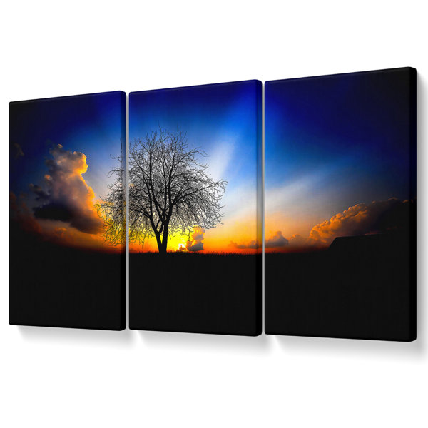 Ebern Designs The Next Morning - 3 Piece Wrapped Canvas Print | Wayfair ...