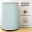 HOMCOM 30L Kitchen Bin 90° Stay-Open Lid Slim Rectangular Pedal Bin Green