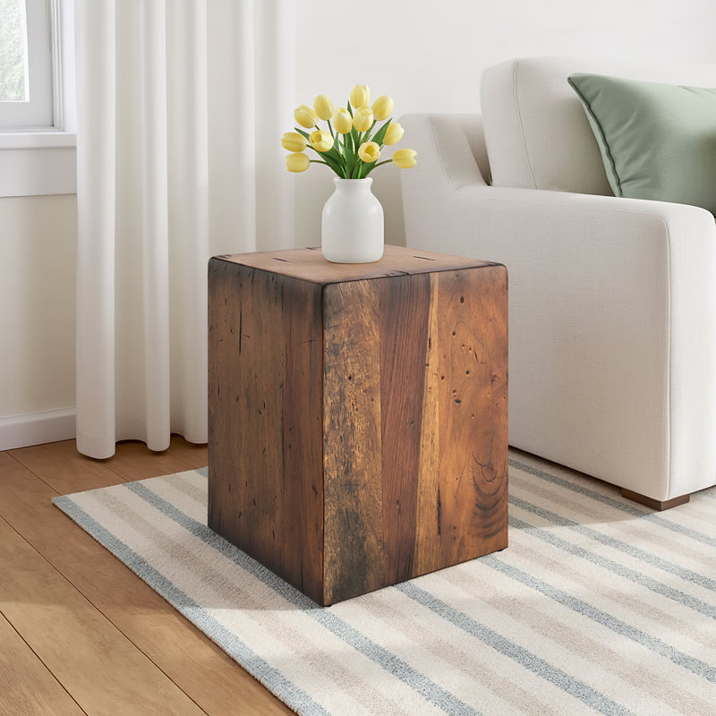 Mullane Solid Wood Top End Table