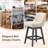 360°Bar Counter Stool with Solid Wood Frame-1636946808