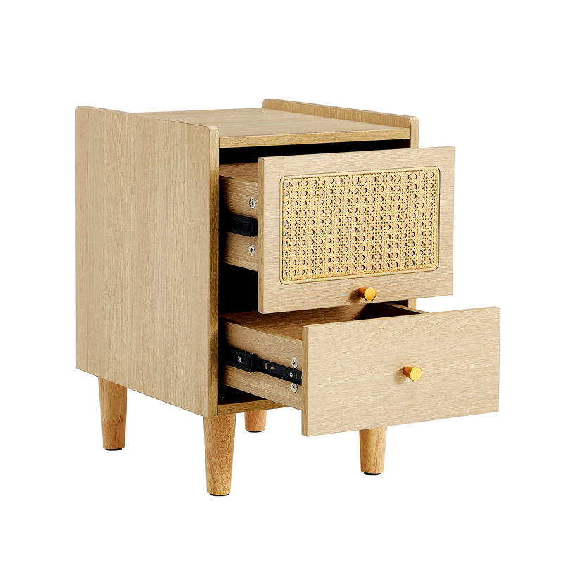 Table de chevet en bois manufacturé Farrel