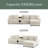 114*64'' Corduroy Sectional Sofa With Bluetooth Speakers,L Shaped Couch With Console,USB Charger,Cup Holders,Storage,Ottoman,Deep And Wide Seat Cloud Sofa For Living Room,Apartment-1436317383
