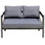 Multi-Person Outdoor Iron Sofa Set With A Table-2099186337