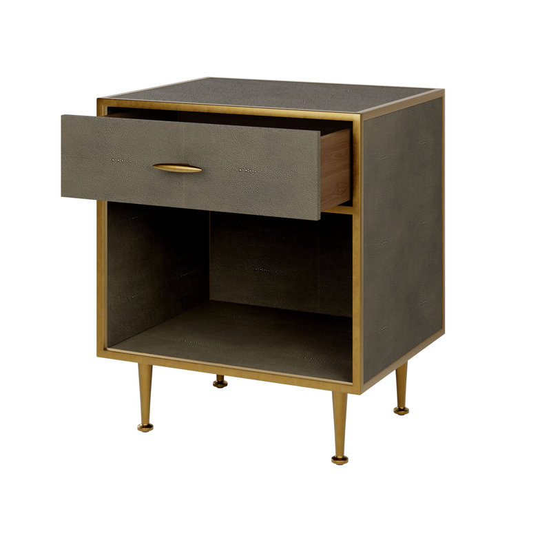 Hampton 56cm W Metal Bedside Table