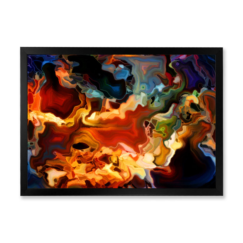 «Liquide Color Flows», reproduction sur toile encadrée, Cadre photo noir, H 8 po x l 12 po x P 1 po