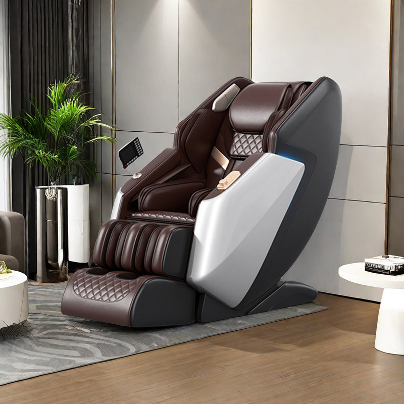 Fauteuil de massage 3D à gravité zéro avec rails SL allongés et techniques d'IA