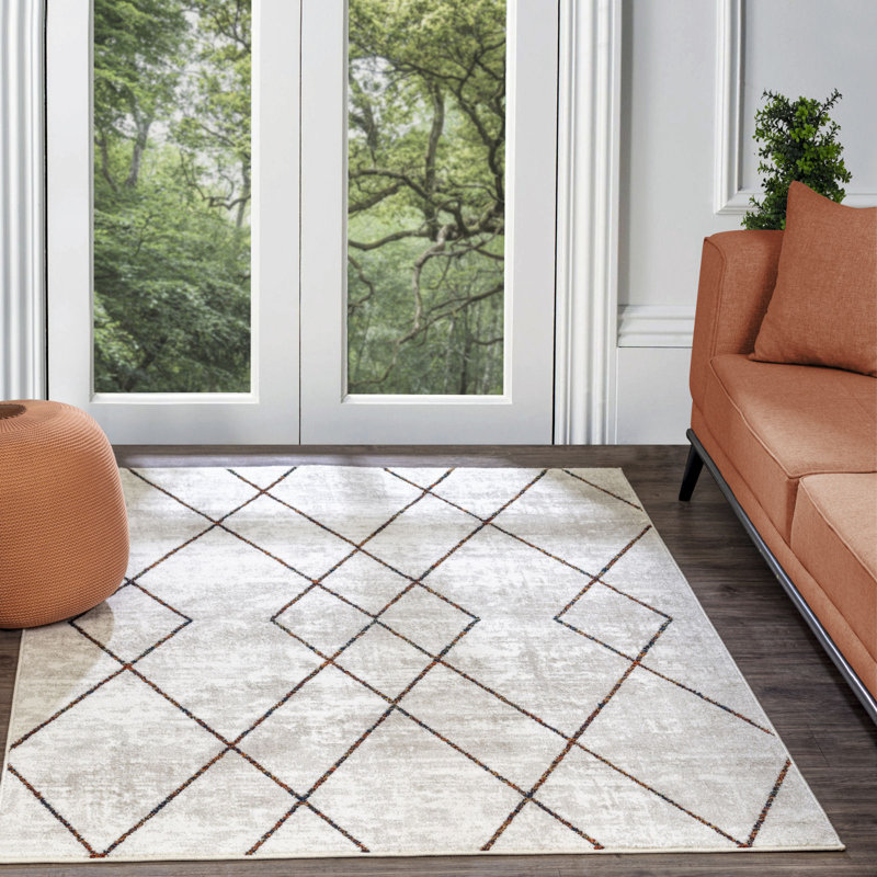 Putnam Geometric Area Rug, Rectangle 120 x 170cm