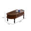 Table basse ovale en bois massif de style français 62,99 "-133742994