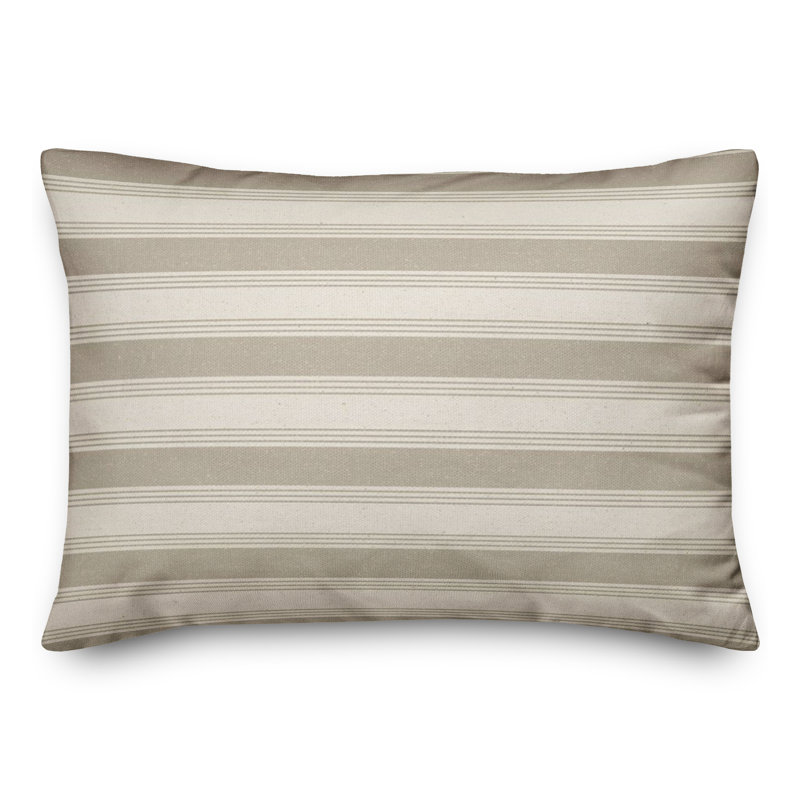 Striped Reversible Throw Pillow