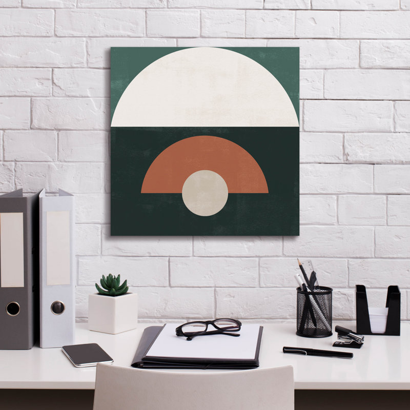  «Scandi Shapes 2» par Emma Caroline, art mural sur toile, 18 po x 18 po