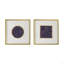 Décoration murale 23,5 x 23,6 po S / 2 Lillian