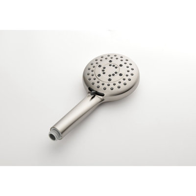 Elegant Shower Kit In Brushed Nickel: Head, Hand Shower, Slide Bar, Bodysprays, Arm, Valve Trim System With Option: Hose,