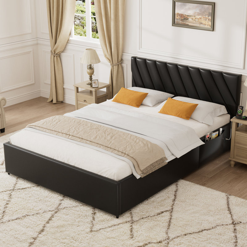 Upholstered Ottoman Storage Bed