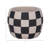 Planter Pottery Cement with Handcrafted Textured Checkered Design and Rounded Silhouette Featuring Durable Construction and Distinctive Visual Pattern for Decorative Display Spaces-1749899770