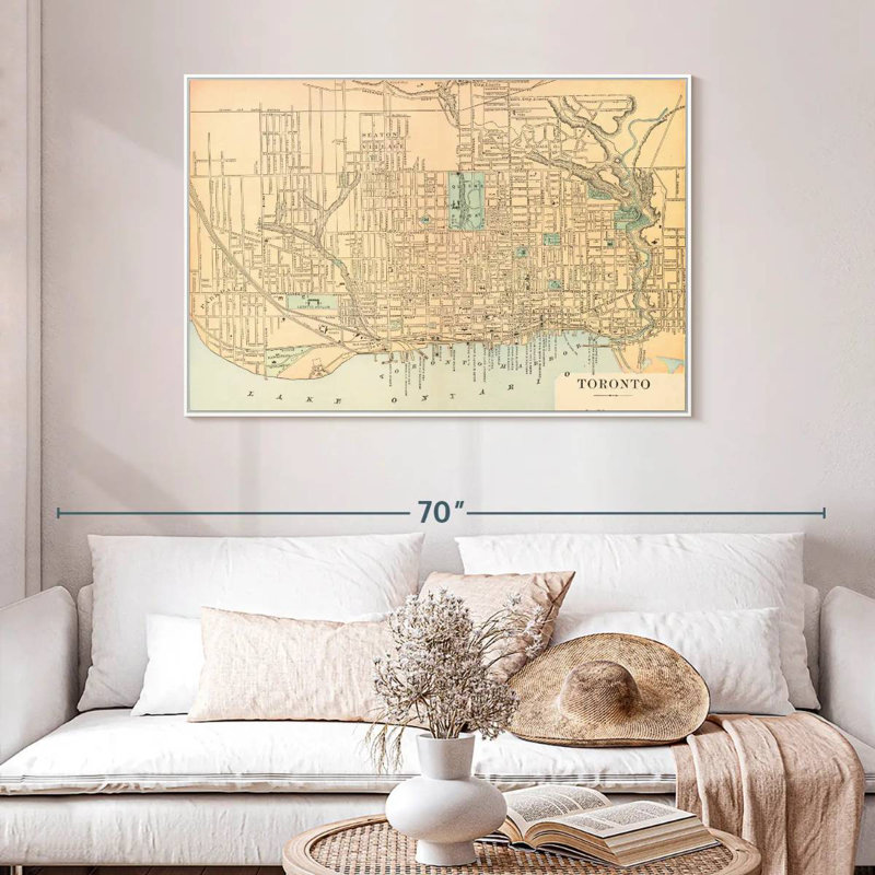 Liggins of Toronto, Cadre flottant blanc, 46 po x 31 po