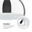 Nael 200cm Silver Arched Floor Lamp