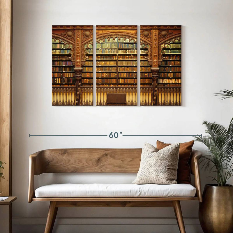 Lilie Old Library, 28" H x 45" W