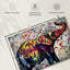 «Elephant Epic Colorful Elephant», reproduction sur toile-92519752