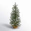 Artificial Christmas Tree with 50 Clear LED Lights Set in A Burlap Base
