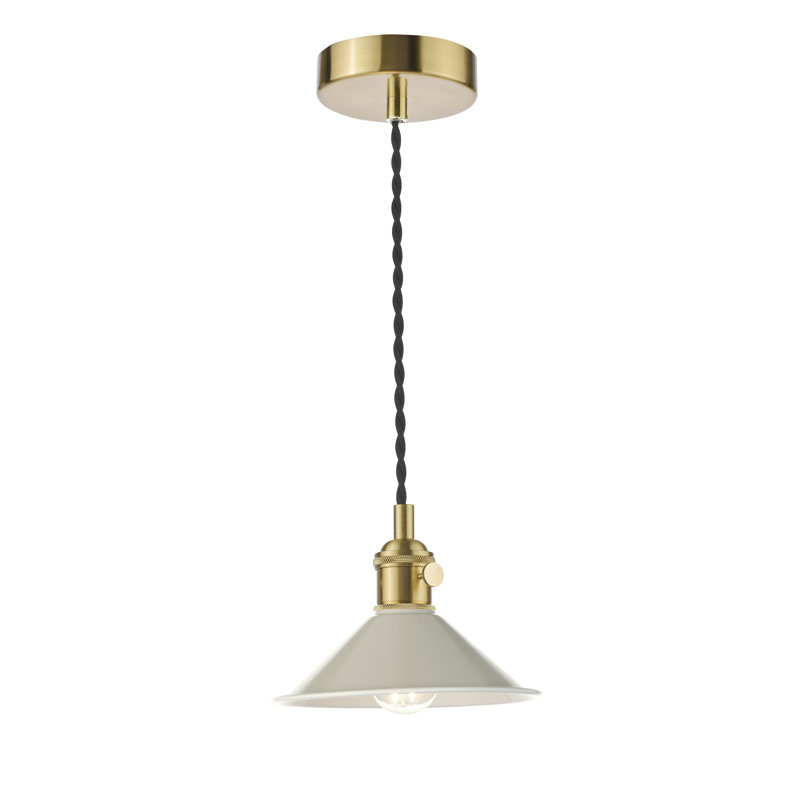Hadano 1LT SUSPENSION BRASS WITH SHD, Natural Brass/Cashmere