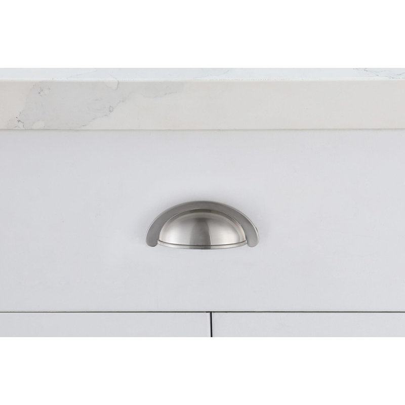 Hesdin 2.83" Center to Center Bin Pull, Brushed Nickel