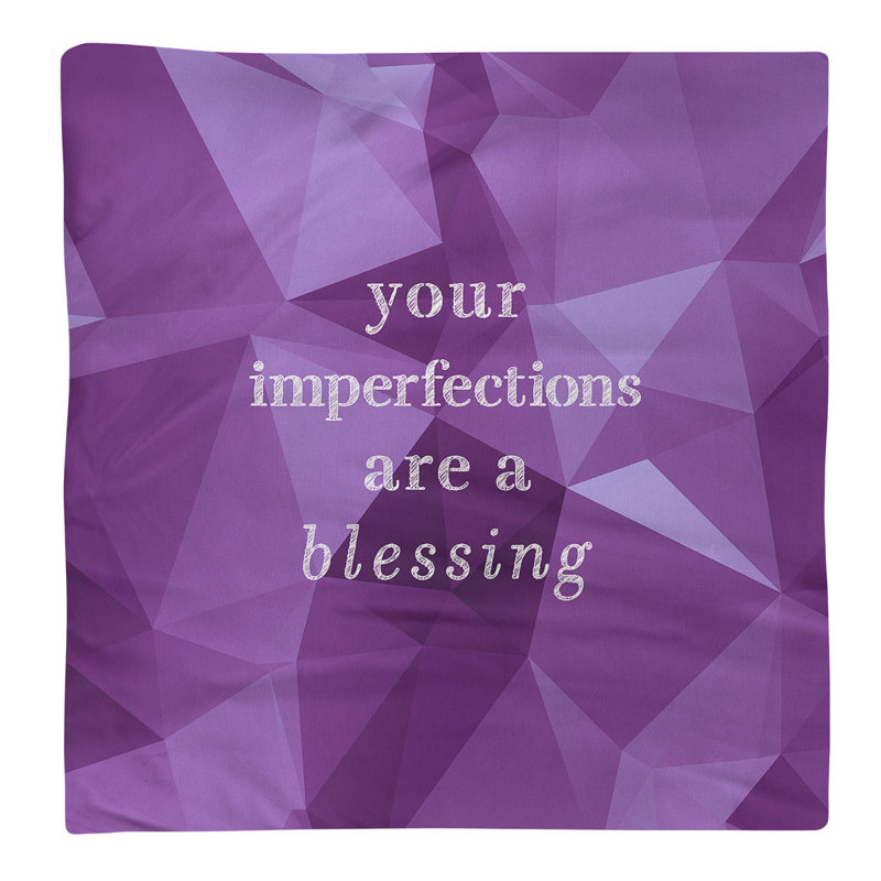 Polyester, Cotton Geometric Square Napkin, Amethyst, Polyester, 10" L x 10" W