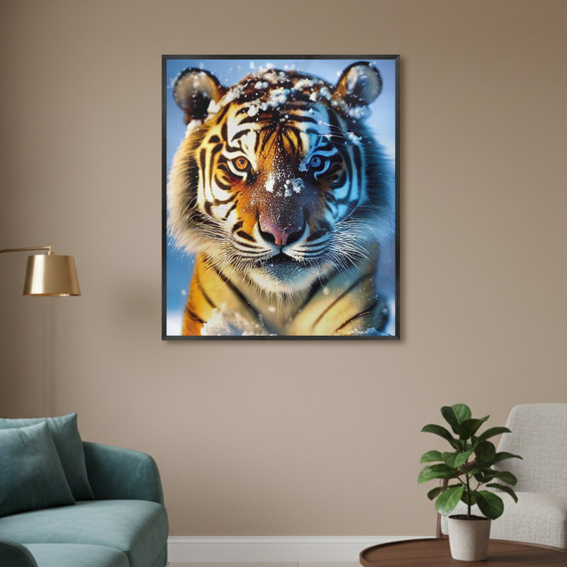 Single Picture Frame LED Illuminated Wall Art Wall Art on Glass / Aluminium, 60cm H x 50cm W
