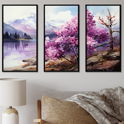 Lilacs Charm Volanco Delight - ensemble de reproductions d'art mural lilas