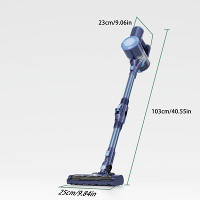 PrettyCare Cordless Vacuum 25Kpa Powerful Suction Battery Rechargeable Stick Cleaner W400