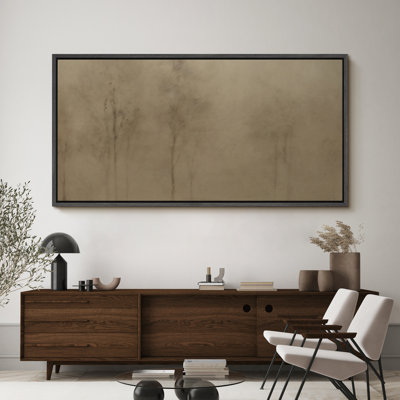 Abstract Forest " Abstract Minimalist Foggy Trees Silhouette Rustic Retro Art Decor Extra Large Artwork Pictures "