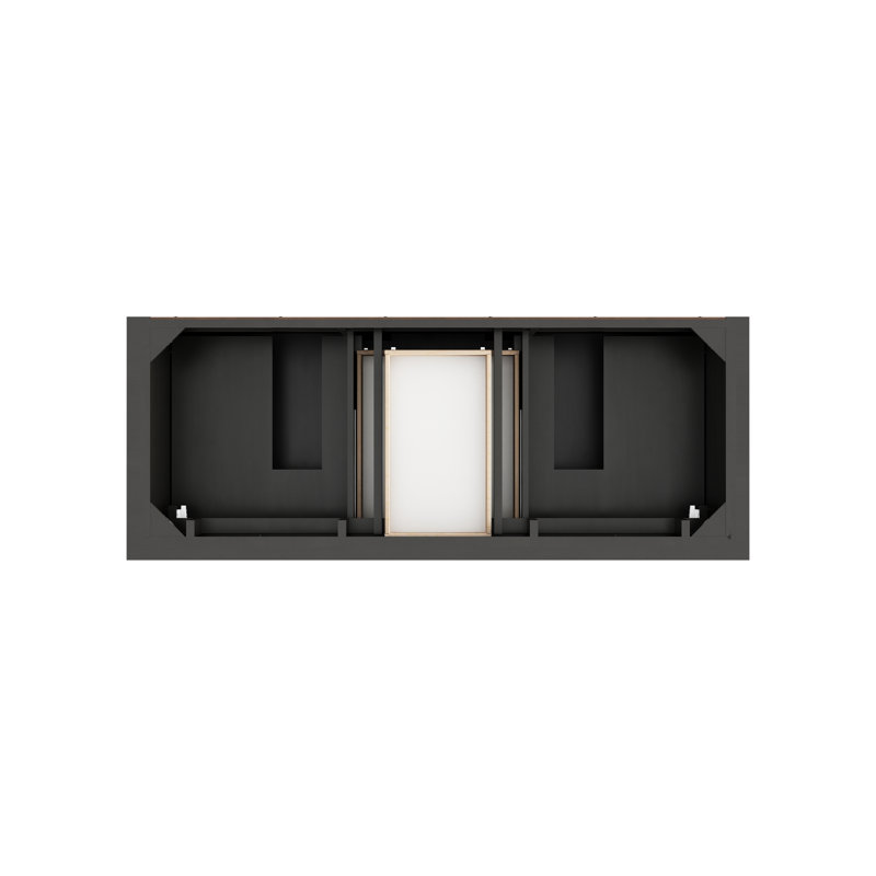 Brookfield 60'' W Double Vanity, Eternal Jasmine Pearl, Black Onyx