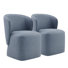 Chaise de salle à manger rembourrée Niha (ensemble de 2)