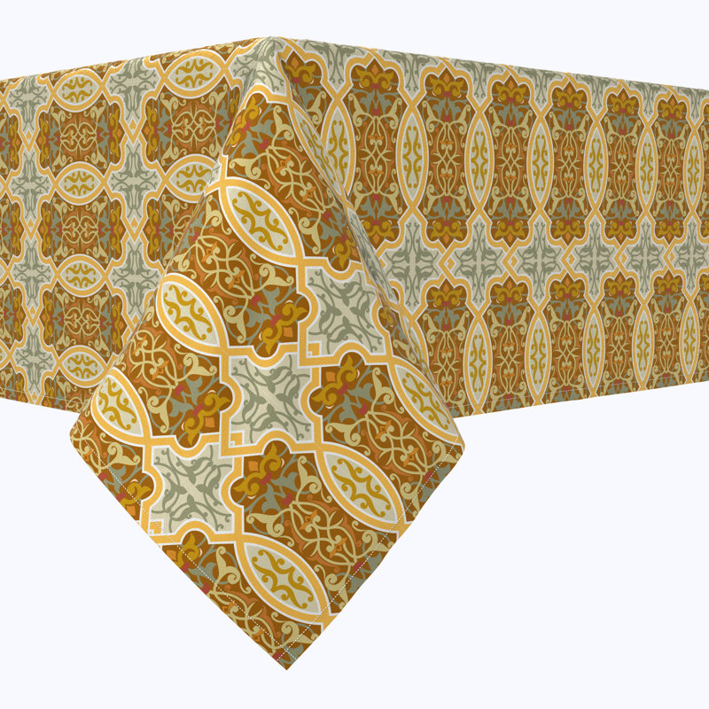 Floral 111 Cotton Tablecloths, 104" x 60"