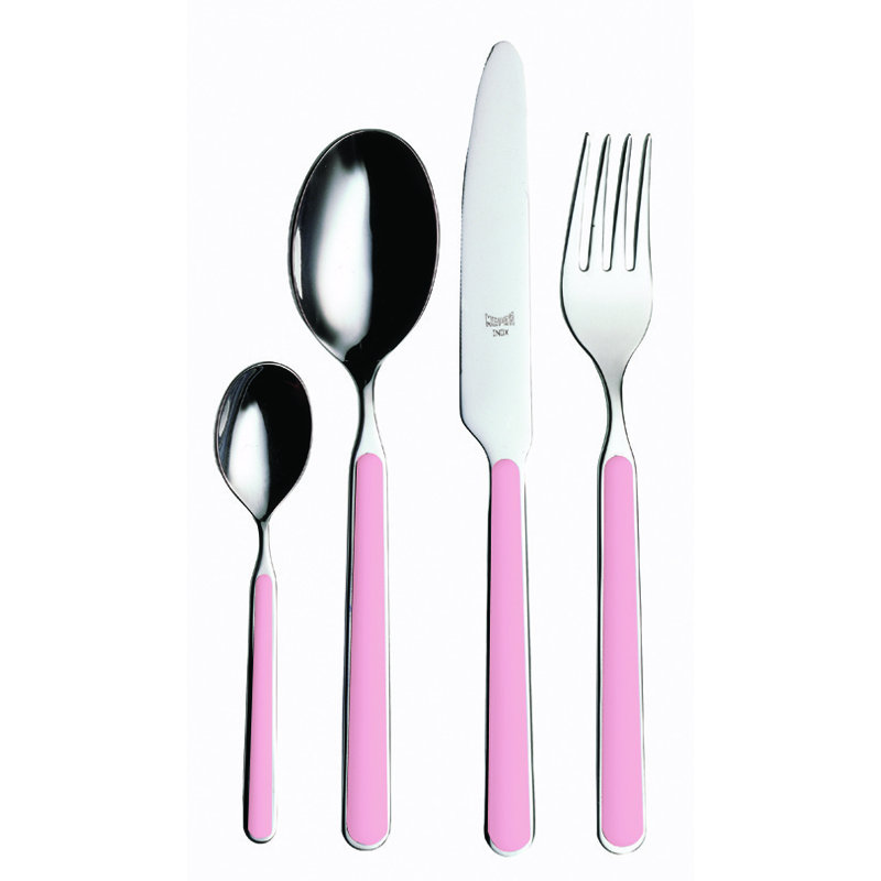 Fantasia 24-Piece Cutlery Set, Pale Rose