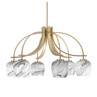 Lustre encastré avec lumière onyx Cavella