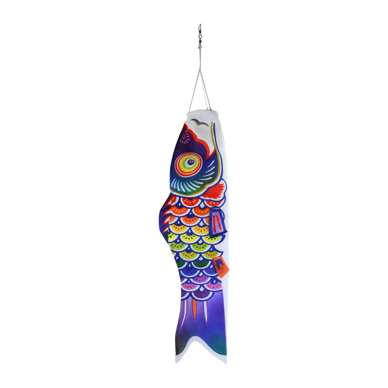 Spectrum Koi Fishsock, 60" H x 13" W, Purple/Green/Yellow