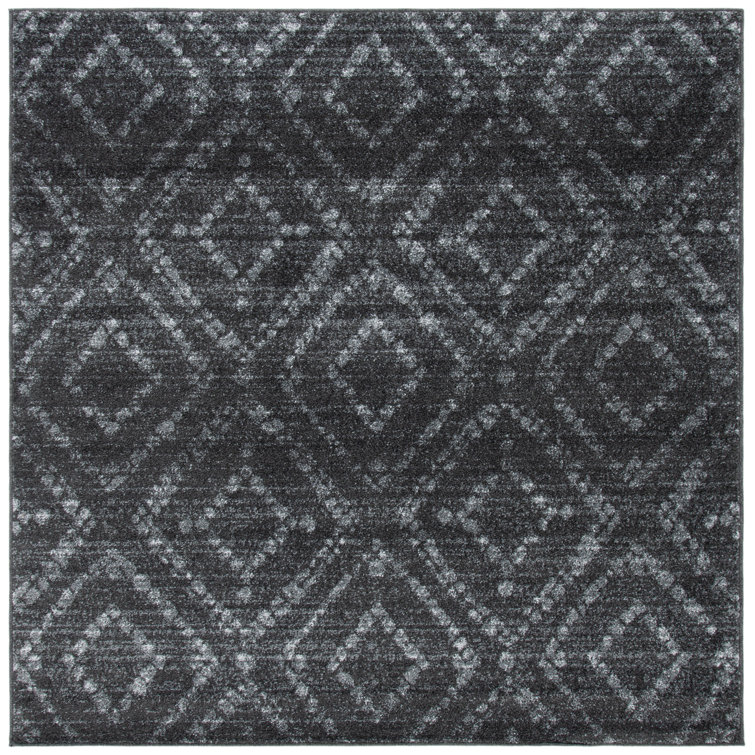 Sabio Geometric Dark Gray/Gray Area Rug