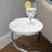 Lorelai Marble Top End Table-252899643