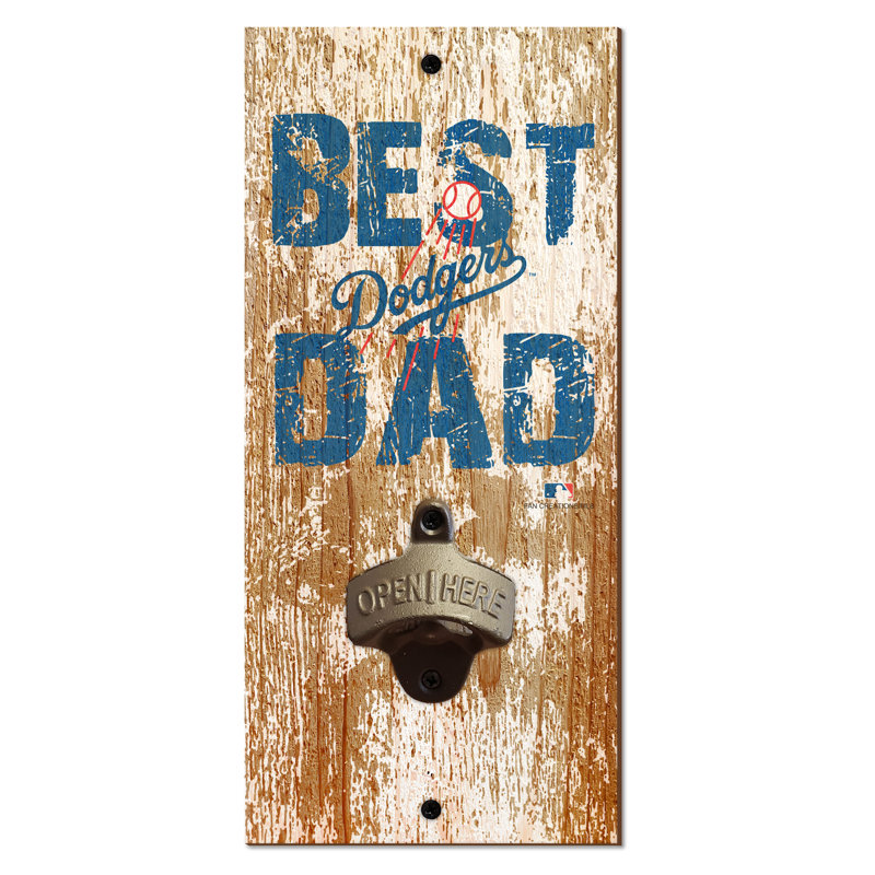 Wood Bottle Opener, Dodgers