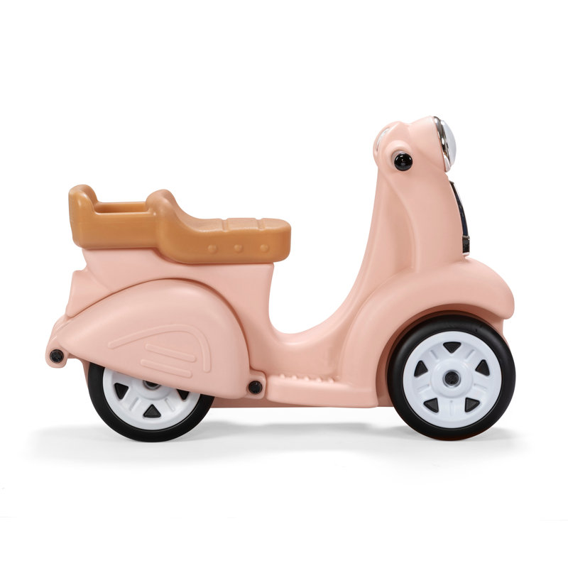 Step2 Ride Along Toddler Scooter for Kids and Outdoor Riding Toy, Pink