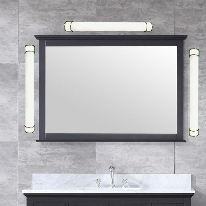 Éclairage pour salle de bain 1 lumière en nickel brossé Andresha