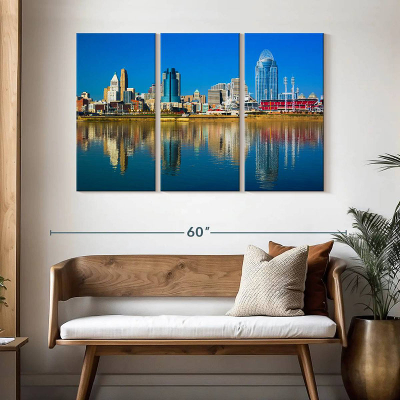 Nicci Cincinnati Riverfront, 32" H x 50" W
