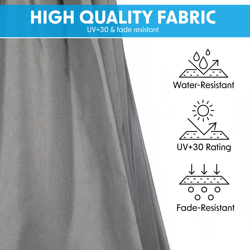 Breyan 300cm Cantilever Parasol, Grey