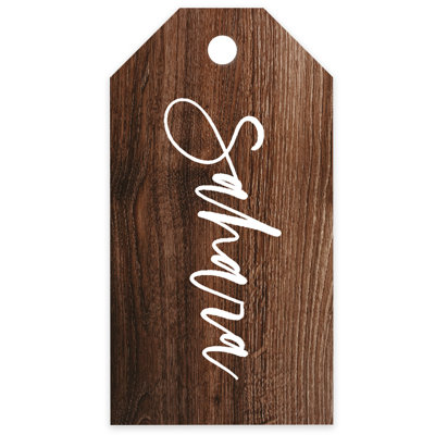 Koyal Wholesale Custom Rustic Wood Christmas Tags Custom Name & Year Holiday 60-Pack