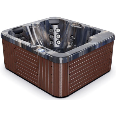 Luxuria Spas 110 Volt 3 Person 32 - Jet Acrylic Rectangle Plug And Play Hot Tub with Ozonator