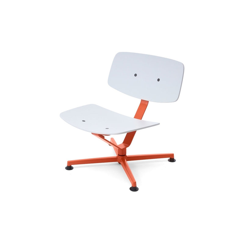 Arba Chair, White/Orange