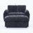 Double Recliner Sofa with USB Charging and Storage Ottoman-1065744517