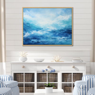 Blue Infinity Of The Ocean II - Ocean Canvas Art