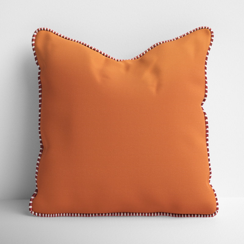 Delijah Sunbrella® Throw Square Indoor/Outdoor Pillow Cover & Insert, Seascape Canyon, 20" x 20"